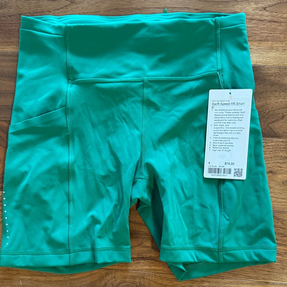 lululemon athletica Teal Bike Shorts